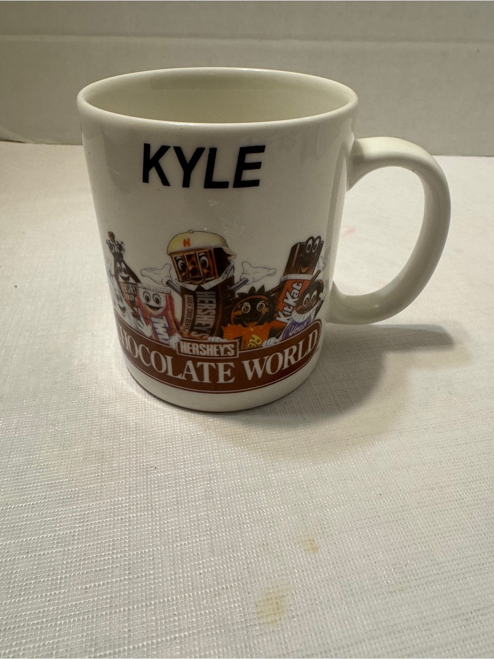 Hershey's Chocolate World Mug Personalized "Kyle” SMI Creations Coffee Tea Cup